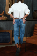 Įkelti vaizdą į galerijos rodinį, V&V “Boyfriend‘ai“ mėlyni blukinti džinsai