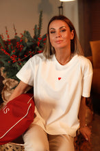 Įkelti vaizdą į galerijos rodinį, V&V „Širdytė“ baltos spalvos marškinėliai